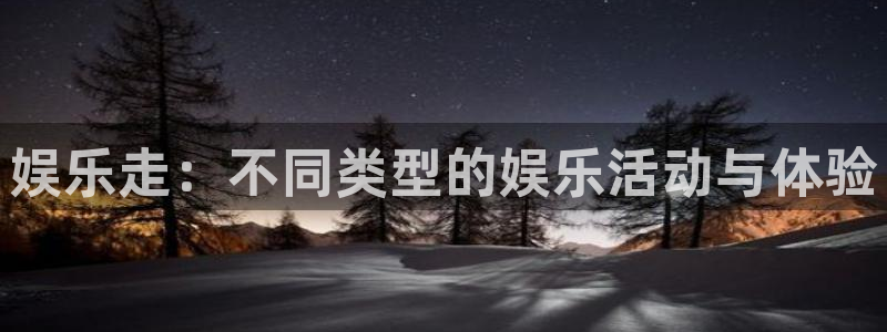 伟德国际1946平台总代理：娱乐走：不同类型的娱乐活动与体验
